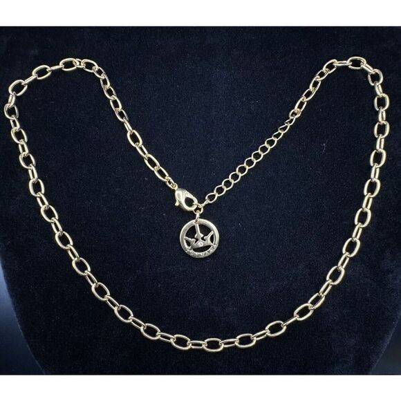 Vintage Trifari Necklace Oval Link Chain Gold Tone 16” + 2” Classic Minimalist - Picture 4 of 6